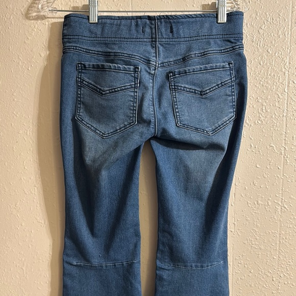Free People Blue Flare Wide Leg Jeans - Picture 8 of 10